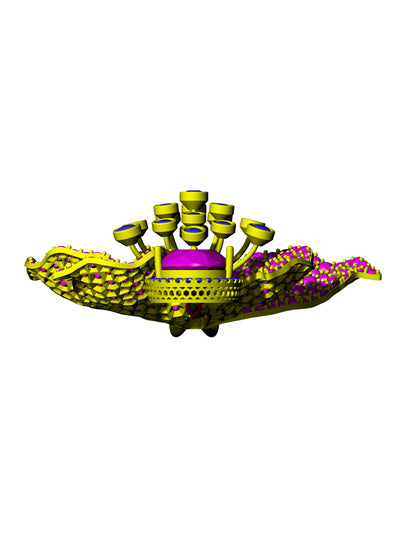 Nature Inspired Floral Pendant CAD