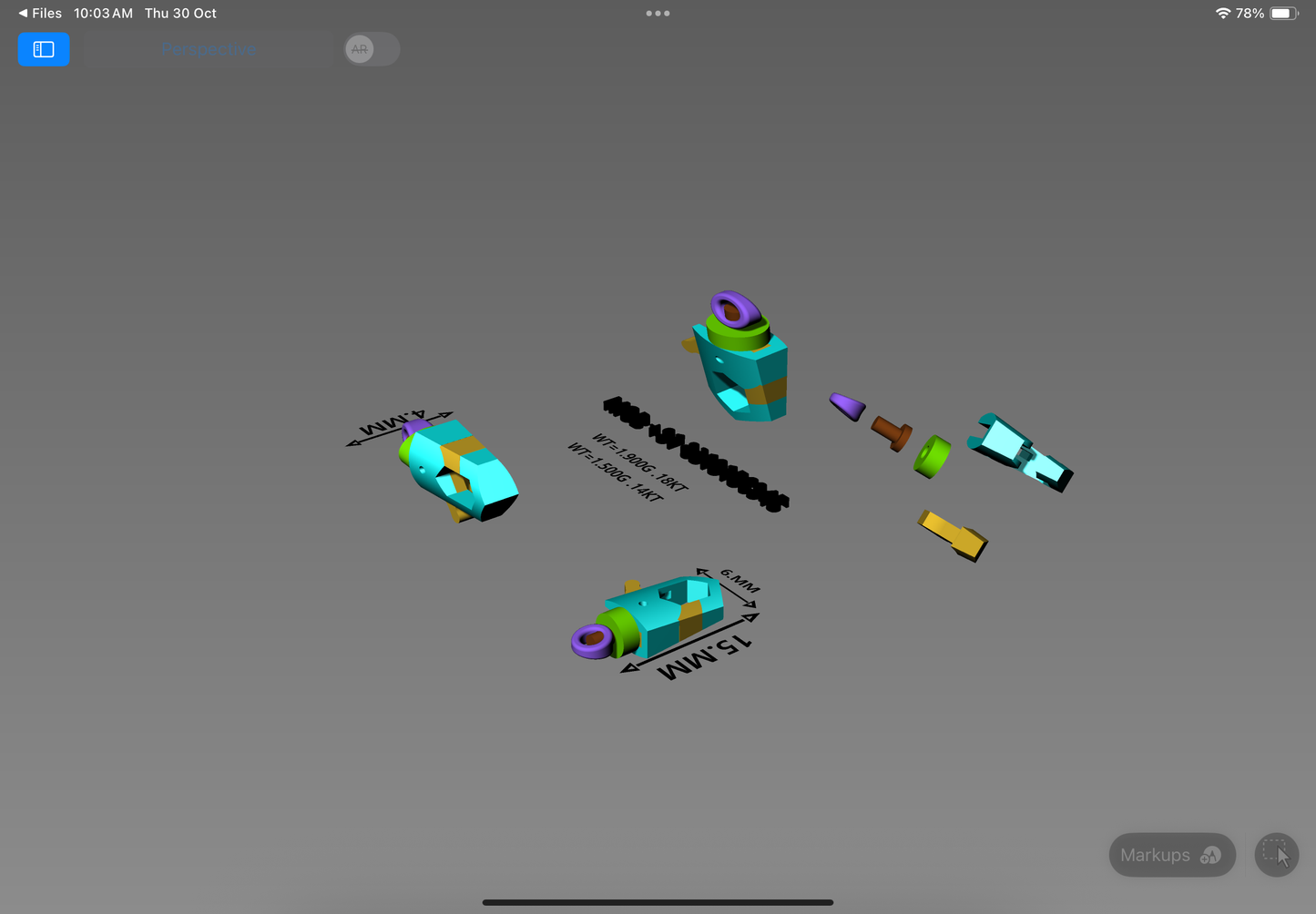 Hexagonal Jewelry Lock CAD Design | Compact & Functional Connector Model