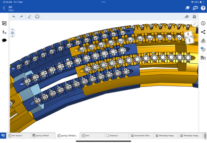 Stretchable bracelet CAD file 3DM file