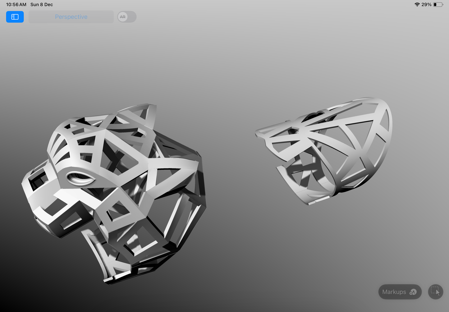 Cartier panther ring CAD FILE 3D model