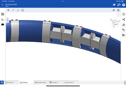 Star mounting jewellery, stretchable bracelet, CAD file, 3DM file