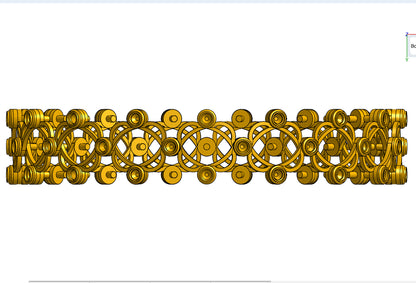 Ring into bangle CAD file 3DM file STL file
