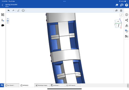 Star mounting jewellery, stretchable bracelet, CAD file, 3DM file