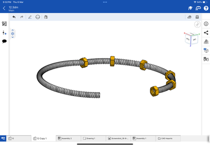 Cartier ecrou bracelet CAD file 3DM file