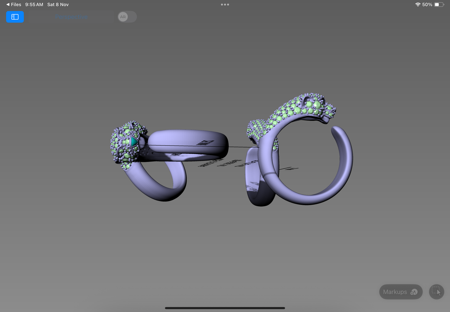 Panther Majesty Ring – design CAD Model