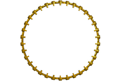 Ring into bangle CAD file 3DM file STL file