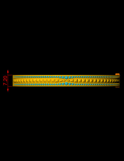 B.Zero1-Inspired Diamond Bracelet CAD Design Original Lock Mechanism | STL & 3DM