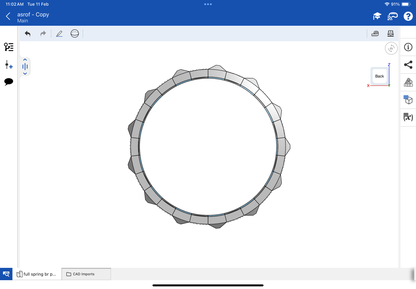 Stretchable bracelet CAD file 3DM file