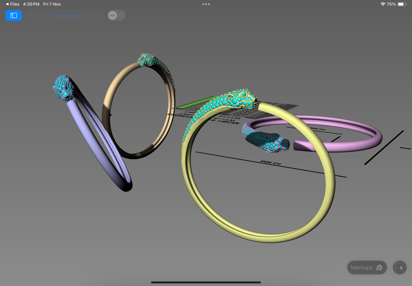 Panthera Elegance Bangle – CAD Design