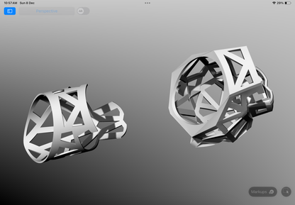 Cartier panther ring CAD FILE 3D model