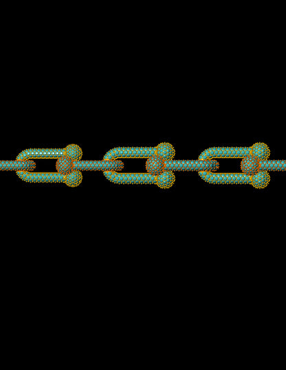 Tiffany Inspired Hardware Necklace CAD Bold Link Design