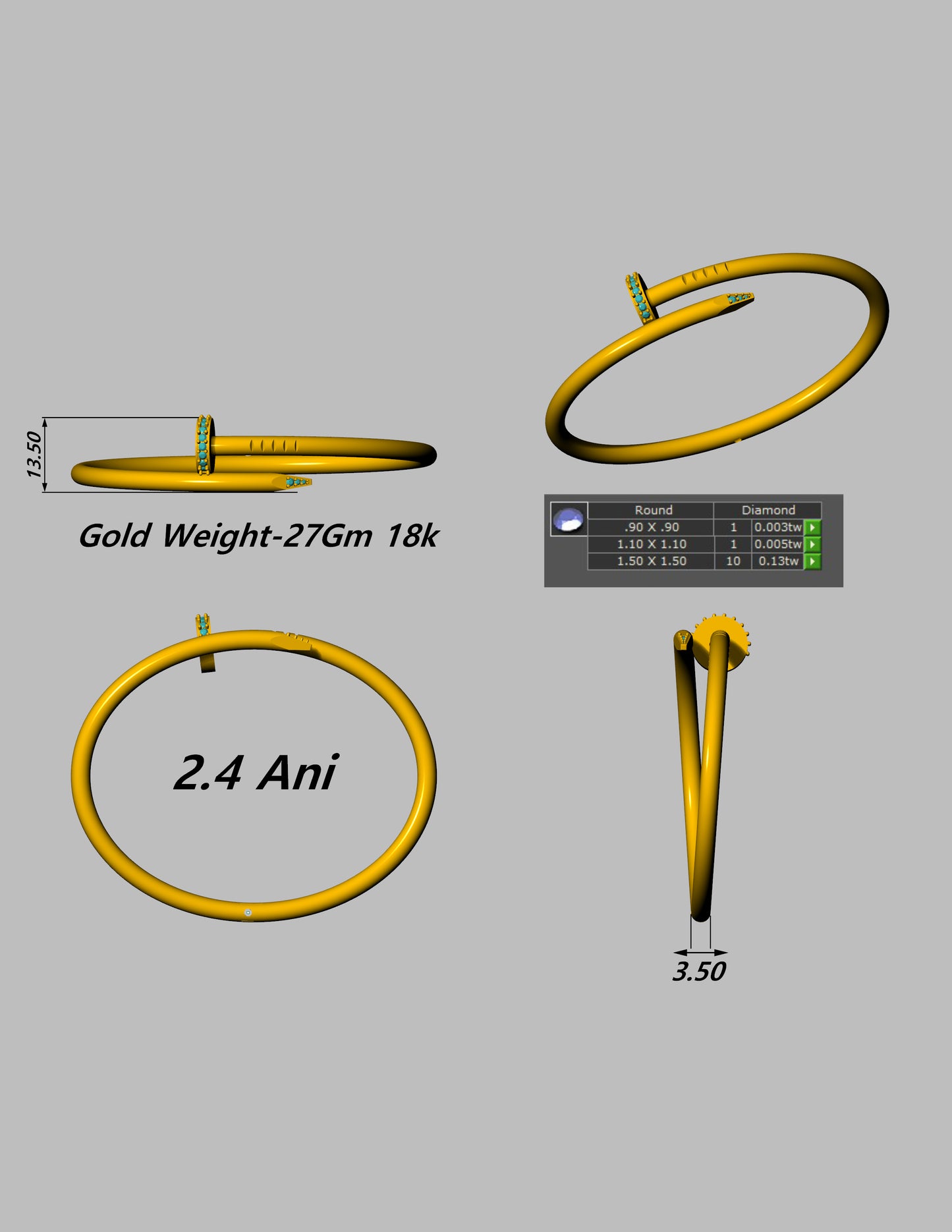 Luxury Iconic Jewelry CAD File Collection – Screw, Nail, Panther, Love & Hardware Styles