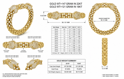 Doubel head panther bracelet CAD FILE