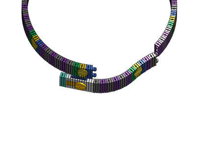 Flexible Love Inspired Bracelet CAD Design Cartier Style Lock Mechanism