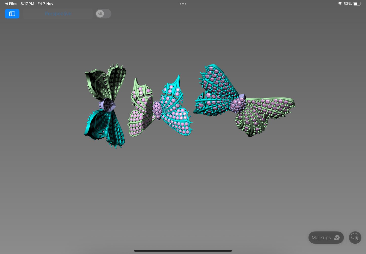 Wings of Grace Butterfly Pendant – Designer CAD Model