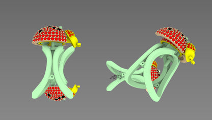 WingMotion Ladybug Ring Cad