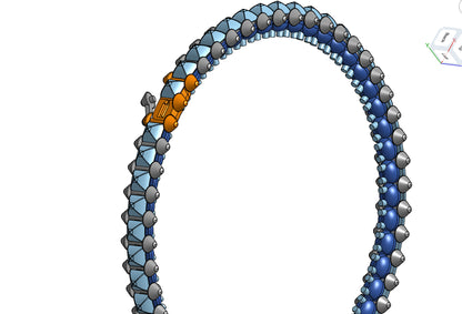 Cartier clash de flexible bracelet CAD file 3DM file