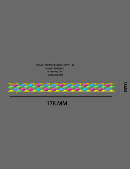 CarpetWoven Texture Bracelet CAD