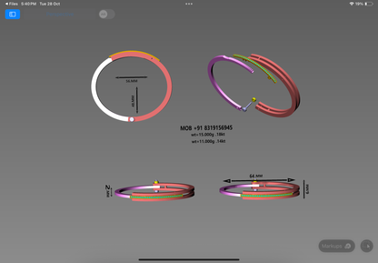 Sleek Handcuff-Style Hinged Gold Cuff Bangle