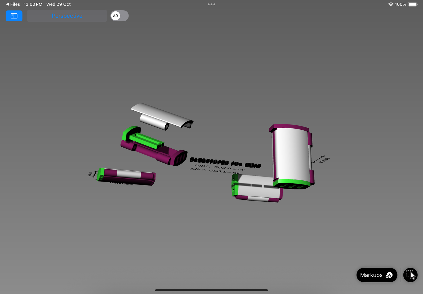 Rectangular Jewelry Clasp CAD Design | 18kt & 14kt Gold Lock Mechanism