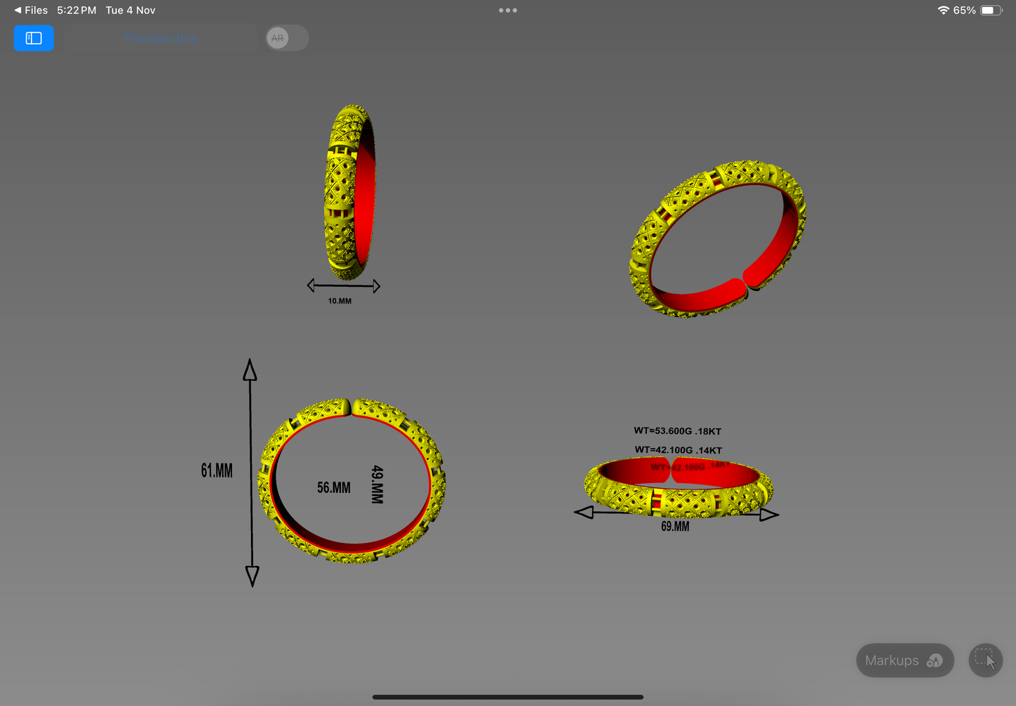 Product Name: Royal Heritage Filigree Bangle
Company CAD file Name: Jewelrycrafto