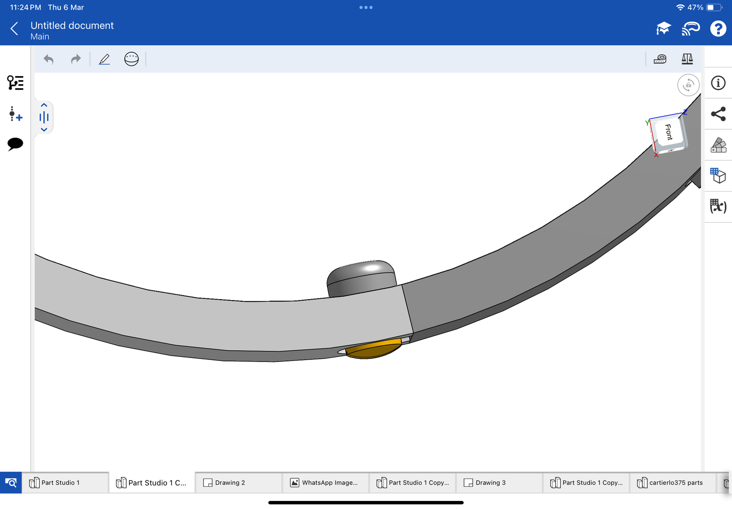 Cartier love bracelet narrow CAD file 3DM file