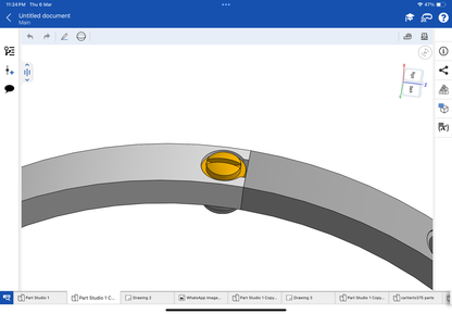 Cartier love bracelet narrow CAD file 3DM file