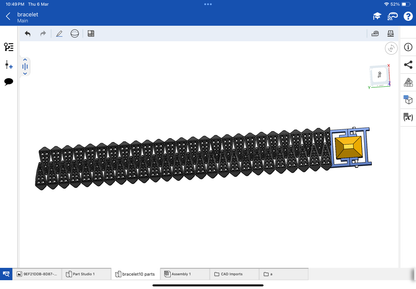 Italian bracelet CAD file 3DM file