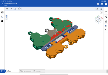 MDTC Bracelet CAD file 3DM file STL file with original lock mechanism
