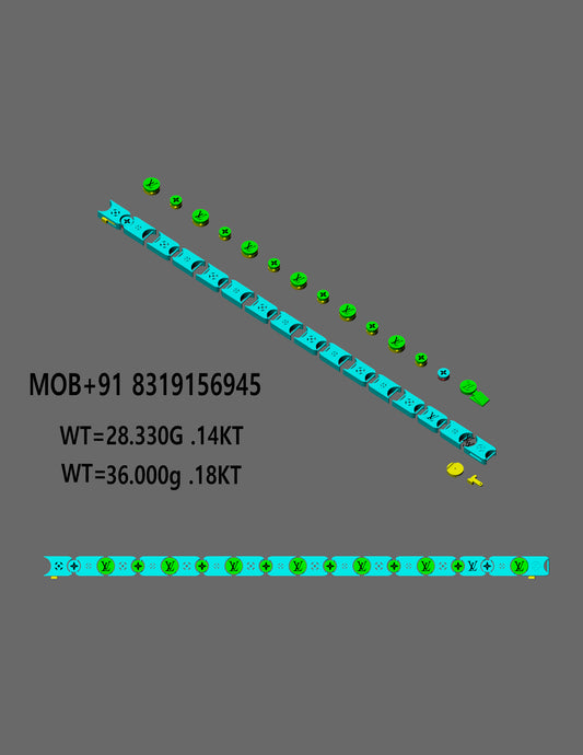 Signature Pattern Bracelet  CAD