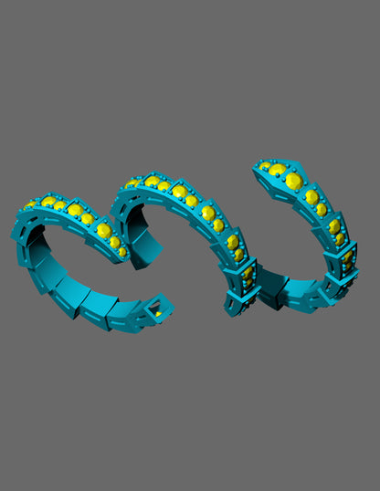 Crystal Ridge Diamond Ring CAD