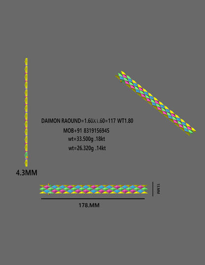 CarpetWoven Texture Bracelet CAD