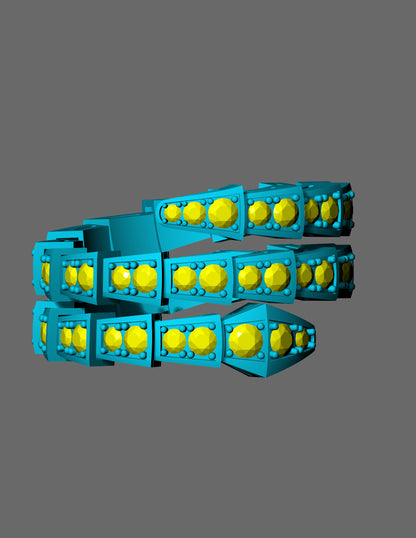 Crystal Ridge Diamond Ring CAD