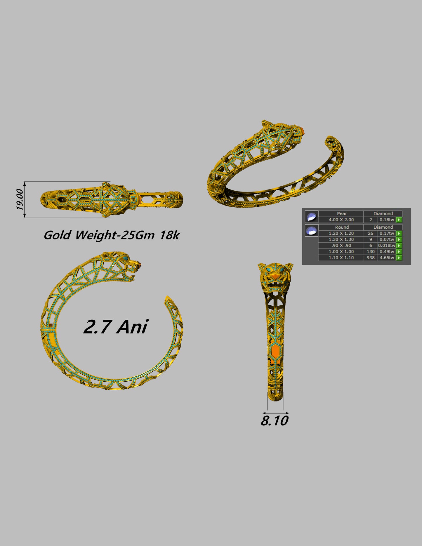 Luxury Iconic Jewelry CAD File Collection – Screw, Nail, Panther, Love & Hardware Styles