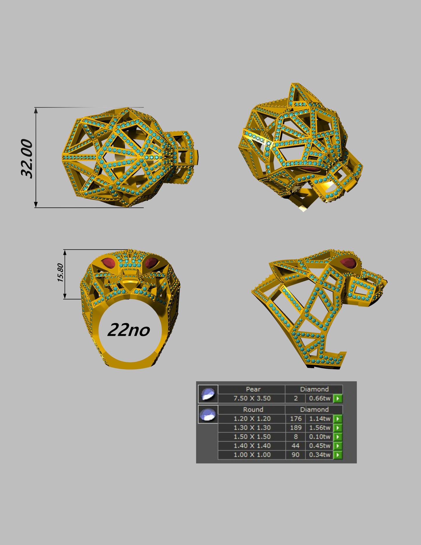 Luxury Iconic Jewelry CAD File Collection – Screw, Nail, Panther, Love & Hardware Styles