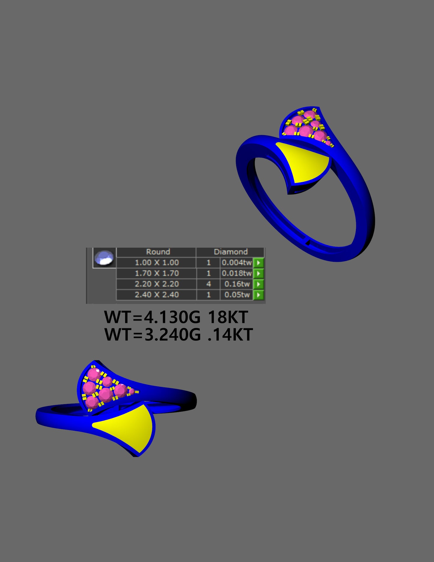 Leaf Whisper Diamond Ring”