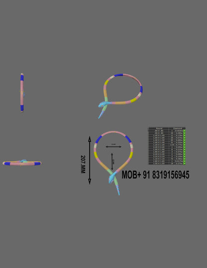 Royal Serpent Flexible Necklace CAD Design