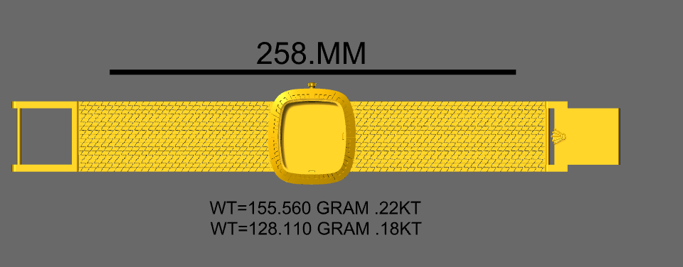 Watch Case & Strap CAD FILE