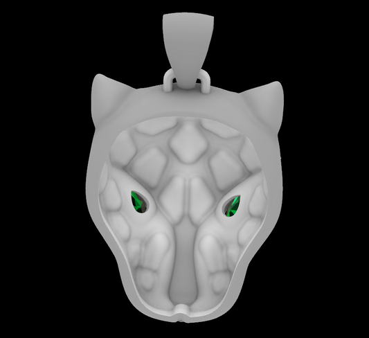 Panther Head Pendant  CAD File