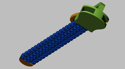 Gold Zipper Design CAD FILE