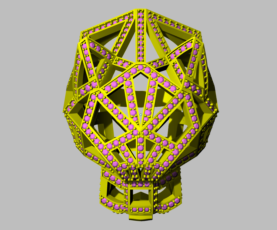 Panther Head daimond set Ring for Men CAD FILE