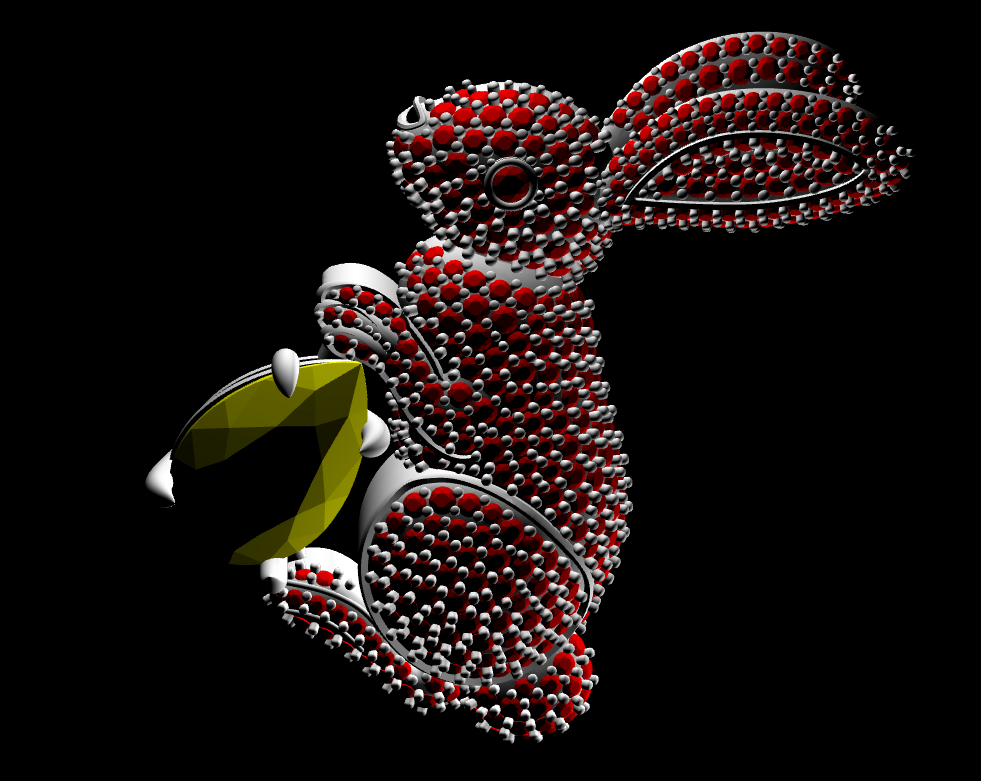 Rabbit Stone Set Brooch CAD FILE