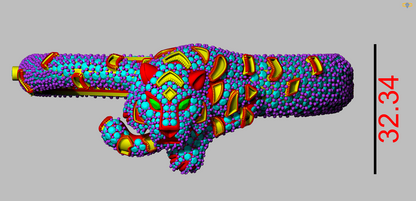Panther Head Openable Full Daimond Set Bangle CAD FILE