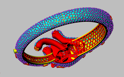 Panther Head Openable Full Daimond Set Bangle CAD FILE