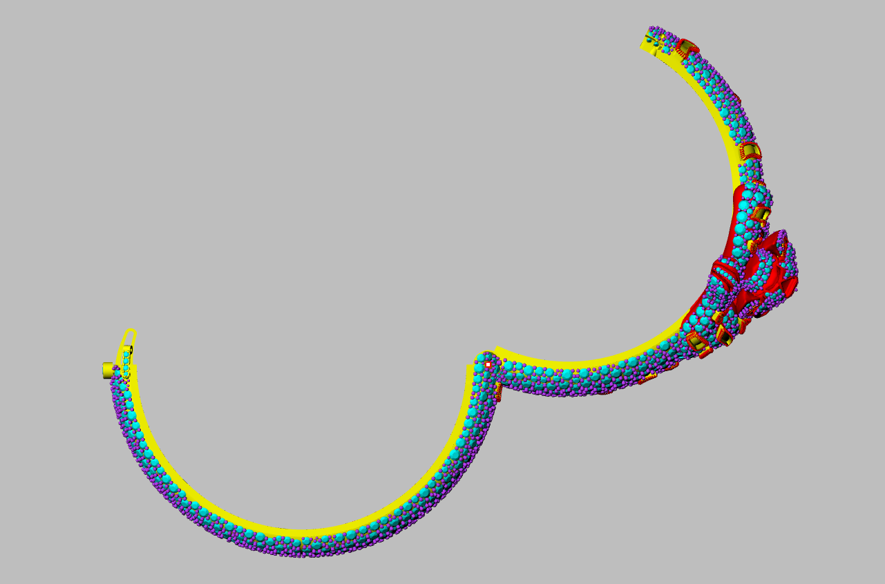 Panther Head Openable Full Daimond Set Bangle CAD FILE