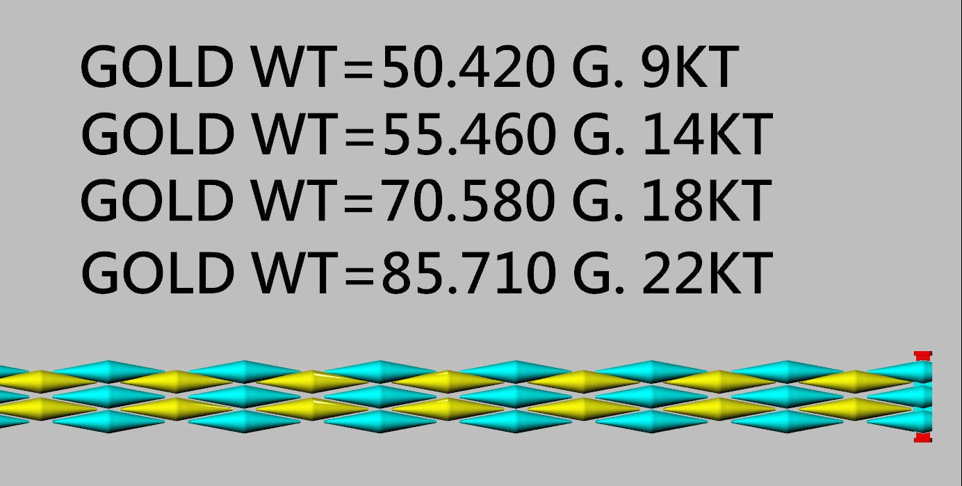 Lock square link Bracelet CAD FILE