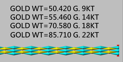 Lock square link Bracelet CAD FILE
