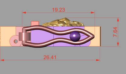 Lion Head lock Mechanism Bracelet  CAD FILE