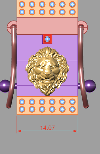 Lion Head lock Mechanism Bracelet  CAD FILE