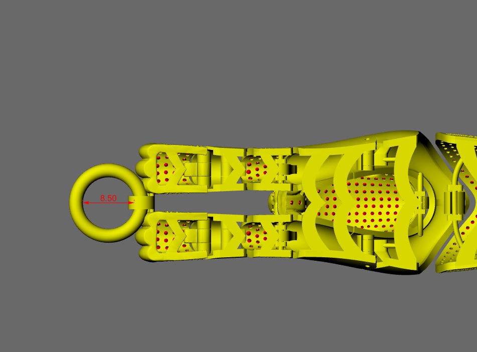 Panther Daimond Set Mechanism Bracelet  CAD FILE